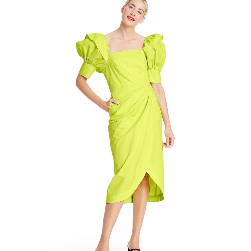 Christopher John Rogers Faux Wrap Dress